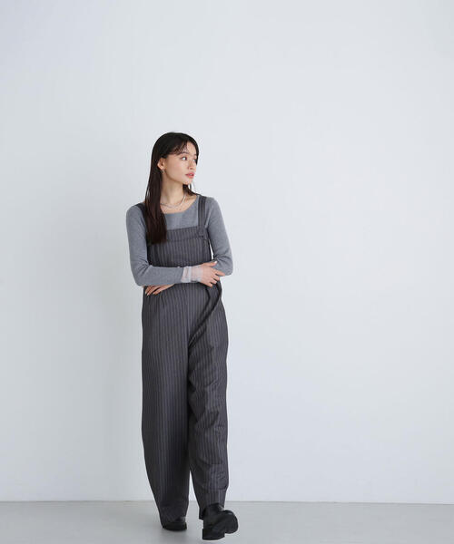 【セール】◇タックワイドオールインワン（つなぎ/オールインワン）｜NATURAL BEAUTY BASIC（ナチュラルビューティーベーシック）