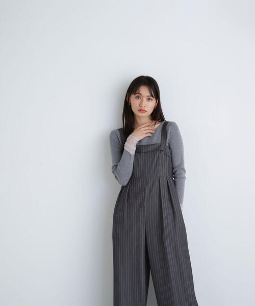 【セール】◇タックワイドオールインワン（つなぎ/オールインワン）｜NATURAL BEAUTY BASIC（ナチュラルビューティーベーシック）