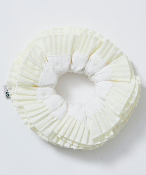 GOOD SQUISH（グッドスクイッシュ）の「GOOD SQUISH/グッドスクイッシュ COWBOY / ヘアアクセサリー / シュシュ（シュシュ・レディース・オフホワイト/イエロー・ONE SIZE）」の3枚目の写真