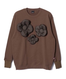 PUFF FLOWER PULLOVER SWEAT
