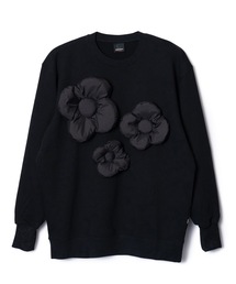 PUFF FLOWER PULLOVER SWEAT