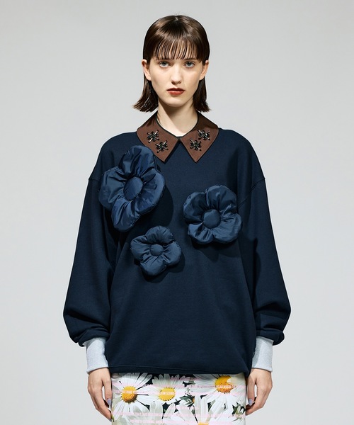 PUFF FLOWER PULLOVER SWEAT（スウェット）｜NON TOKYO（ノン