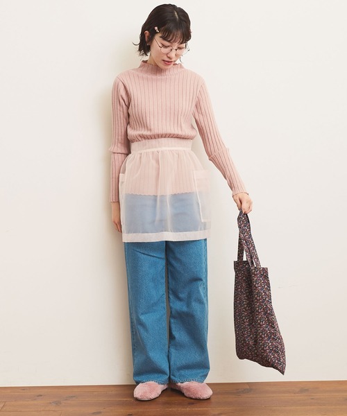 fig London(フィグロンドン)の「Frances apron(スカート・レディース・グレー/ピンク・FREE)」の21枚目の写真