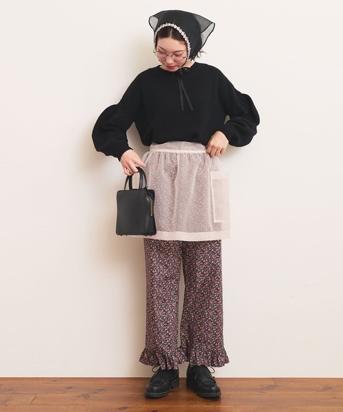 fig London(フィグロンドン)の「Frances apron(スカート・レディース・グレー/ピンク・FREE)」の13枚目の写真