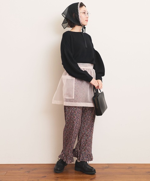 fig London(フィグロンドン)の「Frances apron(スカート・レディース・グレー/ピンク・FREE)」の14枚目の写真