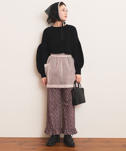 fig London(フィグロンドン)の「Frances apron(スカート・レディース・グレー/ピンク・FREE)」の15枚目の写真