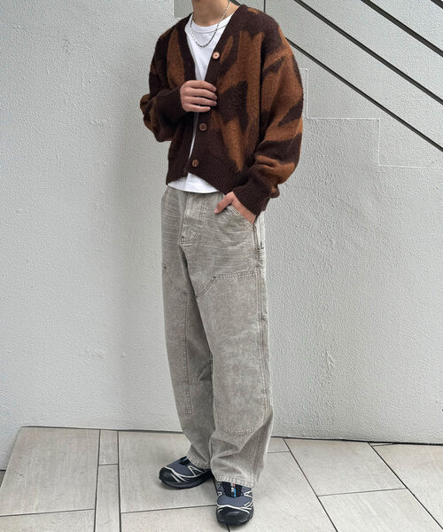 CIAOPANIC（チャオパニック）の「フェードダックダブルニーパンツ（その他パンツ・レディース・チャコールグレー/ベージュ・MEDIUM/LARGE）」の13枚目の写真