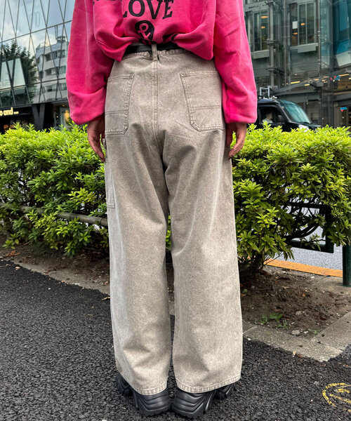 CIAOPANIC（チャオパニック）の「フェードダックダブルニーパンツ（その他パンツ・レディース・チャコールグレー/ベージュ・MEDIUM/LARGE）」の21枚目の写真