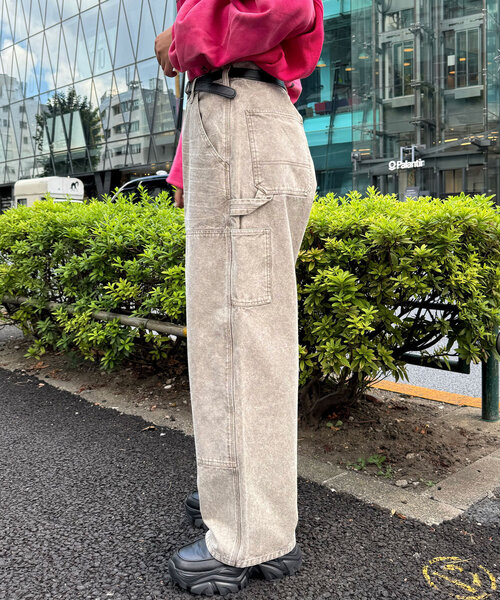 CIAOPANIC（チャオパニック）の「フェードダックダブルニーパンツ（その他パンツ・レディース・チャコールグレー/ベージュ・MEDIUM/LARGE）」の22枚目の写真