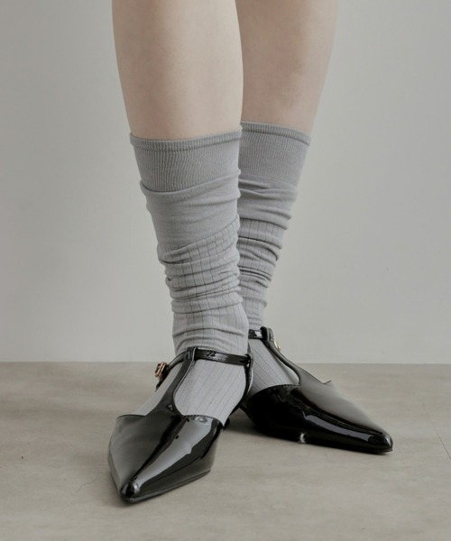 Olu.（オルドット）の「2wayルーズソックス（ソックス/靴下・レディース・ホワイト/ライトグレー/チャコールグレー・FREE）」の3枚目の写真