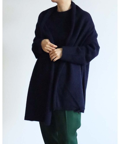 aunt lily（アントリリー）の「ベビーFOX混ロングマフラー（マフラー・レディース・サックスブルー/ブラウン/ネイビー/キナリ・FREE）」の10枚目の写真