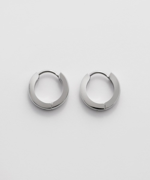 ciite' surgical stainless(シーテサージカルステンレス)の「【 金属アレルギー対応 】 シンプルフープピアス サージカルステンレス (両耳用)(ピアス(両耳用)・レディース・シルバー/ゴールド/ピンクゴールド・FREE)」の7枚目の写真