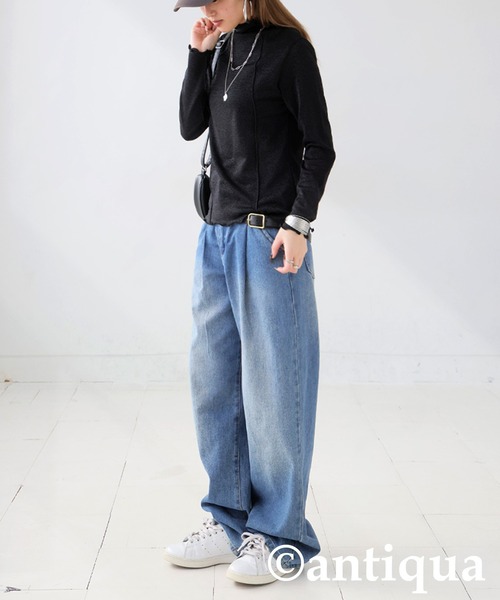 antiqua(アンティカ)の「ラメシアートップス(Tシャツ/カットソー・レディース・ブラック・ONESIZE)」の11枚目の写真