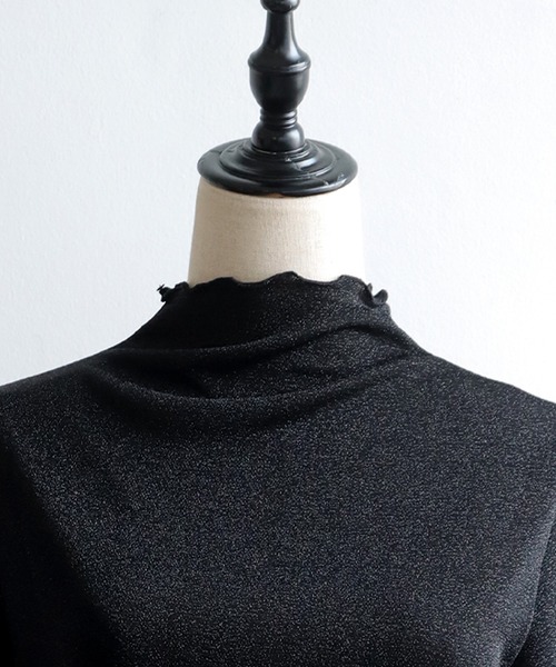 antiqua(アンティカ)の「ラメシアートップス(Tシャツ/カットソー・レディース・ブラック・ONESIZE)」の16枚目の写真