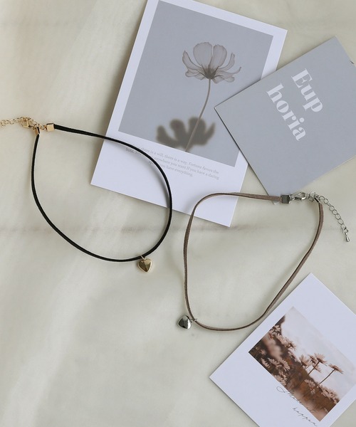 colleca la(コレカラ)の「ミニハートチョーカー/コードネックレス(チョーカー・レディース・シルバー/ゴールド・FREE)」の5枚目の写真