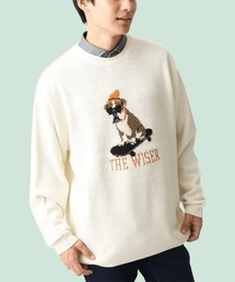 MK MICHEL KLEIN HOMME  | 【残りわずか/ユニセックスで着られる】ニット/アニマルジャガード(ニット/セーター)