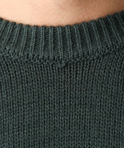 MK MICHEL KLEIN HOMME （エムケーミッシェルクランオム）の「【残りわずか/ユニセックスで着られる】ニット/アニマルジャガード（ニット/セーター・メンズ・グリーン/アイボリー・48/46）」の5枚目の写真