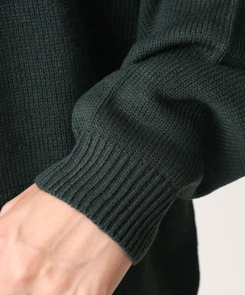 MK MICHEL KLEIN HOMME （エムケーミッシェルクランオム）の「【残りわずか/ユニセックスで着られる】ニット/アニマルジャガード（ニット/セーター・メンズ・グリーン/アイボリー・48/46）」の6枚目の写真