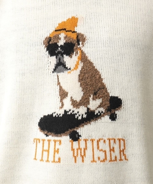 MK MICHEL KLEIN HOMME （エムケーミッシェルクランオム）の「【残りわずか/ユニセックスで着られる】ニット/アニマルジャガード（ニット/セーター・メンズ・グリーン/アイボリー・48/46）」の12枚目の写真