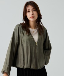 前ジップバルーンブルゾン