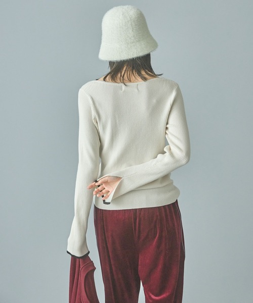 LAKOLE（ラコレ）の「シャギーベルハット / 134992（ハット・レディース・ライトグレー/オフホワイト/ブラック・FREE）」の5枚目の写真