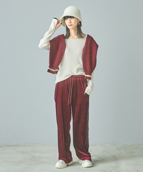 LAKOLE（ラコレ）の「シャギーベルハット / 134992（ハット・レディース・ライトグレー/オフホワイト/ブラック・FREE）」の6枚目の写真