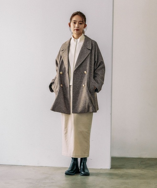 GLOBAL WORK（グローバルワーク）の「コーデュロイストレッチスカート/115457（スカート・レディース・アイボリー/モカ/ライトグリーン/スミクロ/ブルー・SMALL/LARGE/MEDIUM）」の8枚目の写真