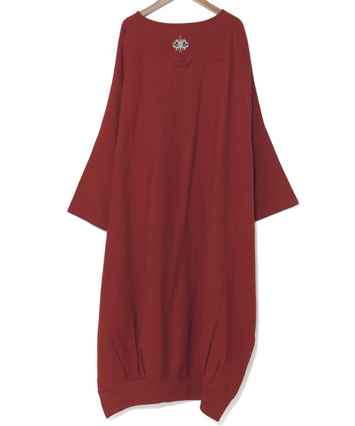 チャイハネ（チャイハネ）の「【チャイハネ】ニーネパ ビッグシルエットワンピース（ワンピース・レディース・キャメル/レッド/ホワイト/ブラック/ターコイズブルー・FREE）」の11枚目の写真