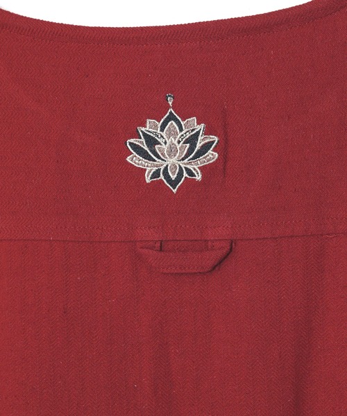 チャイハネ（チャイハネ）の「【チャイハネ】ニーネパ ビッグシルエットワンピース（ワンピース・レディース・キャメル/レッド/ホワイト/ブラック/ターコイズブルー・FREE）」の12枚目の写真