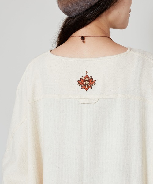 チャイハネ（チャイハネ）の「【チャイハネ】ニーネパ ビッグシルエットワンピース（ワンピース・レディース・キャメル/レッド/ホワイト/ブラック/ターコイズブルー・FREE）」の20枚目の写真