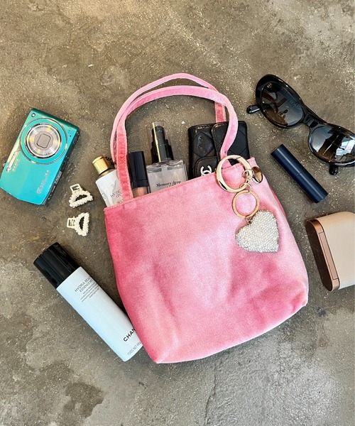 StyleSea（スタイルシー）の「ベルベットミニバッグ（トートバッグ