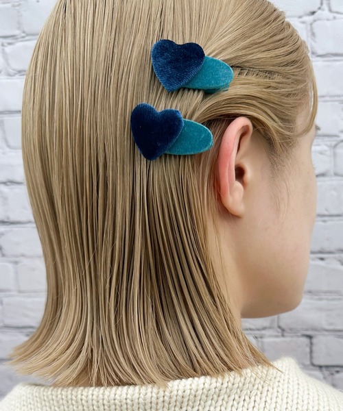 コーデュロイ ミニハート ベビーヘアクリップ ヘアピン ヘアゴム 髪飾り 楽天市場】キッズ ベビー 女の子 ヘアアクセサリー mini double heart