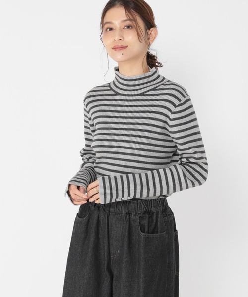 studio CLIP（スタディオクリップ）の「【一部店舗先行/3シーズンニット】12Gシルクミックスタートルネックプルオーバー[プラスサイズあり]（ニット/セーター・レディース・ブルー/モカ/その他1/その他2/レッド・ﾌﾘｰ(L)/LARGE/MEDIUM）」の15枚目の写真