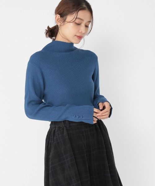 studio CLIP（スタディオクリップ）の「【一部店舗先行/3シーズンニット】12Gシルクミックスタートルネックプルオーバー[プラスサイズあり]（ニット/セーター・レディース・ブルー/モカ/その他1/その他2/レッド・ﾌﾘｰ(L)/LARGE/MEDIUM）」の21枚目の写真