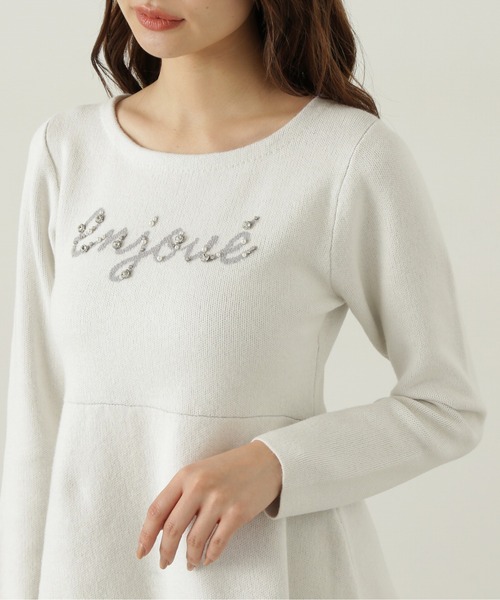 PROPORTION BODY DRESSING（プロポーションボディドレッシング）の「ロゴペプラムニット / 1215170003（ニット/セーター・レディース・イエロー/ブルー/ホワイト・FREE）」の11枚目の写真