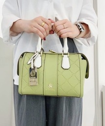 & chouette | 型押しモノグラム　ミニボストンバッグ(ボストンバッグ)