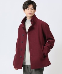 m.f.editorial（エムエフエディトリアル）の「m.f.エディトリアル メンズ ストレッチ ニットメルトン シングルコート（ステンカラーコート・メンズ）」