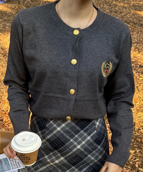 efill(エフィル)の「セーター / 刺繍の ニット カーディガン(カーディガン/ボレロ・レディース・グレー・FREE)」の12枚目の写真