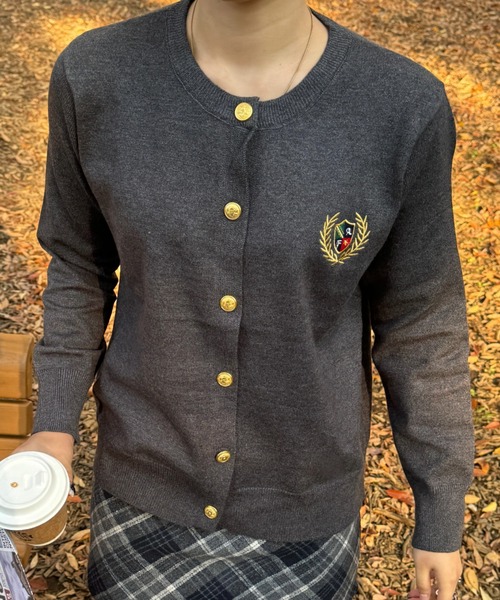 efill(エフィル)の「セーター / 刺繍の ニット カーディガン(カーディガン/ボレロ・レディース・グレー・FREE)」の5枚目の写真