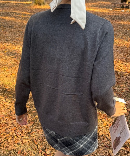 efill(エフィル)の「セーター / 刺繍の ニット カーディガン(カーディガン/ボレロ・レディース・グレー・FREE)」の6枚目の写真