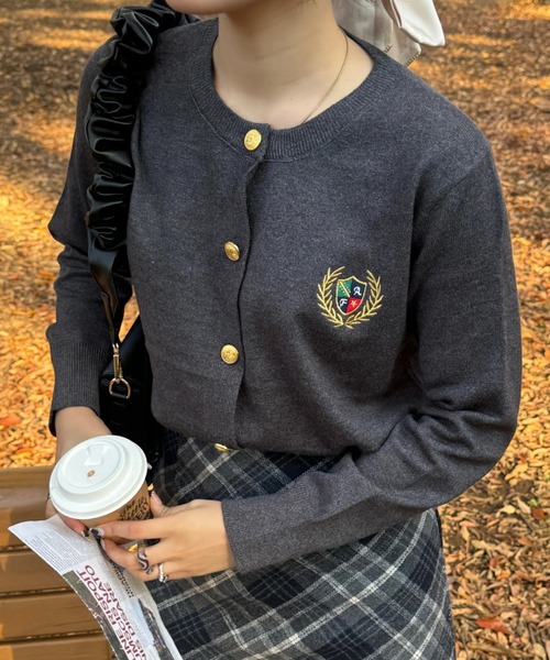 efill(エフィル)の「セーター / 刺繍の ニット カーディガン(カーディガン/ボレロ・レディース・グレー・FREE)」の10枚目の写真