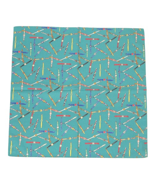 BAYFLOW（ベイフロー）の「BFモチーフハンカチ2 50×50（タオル・レディース・ブラック/カーキ/ブルー/グリーン・0）」の6枚目の写真