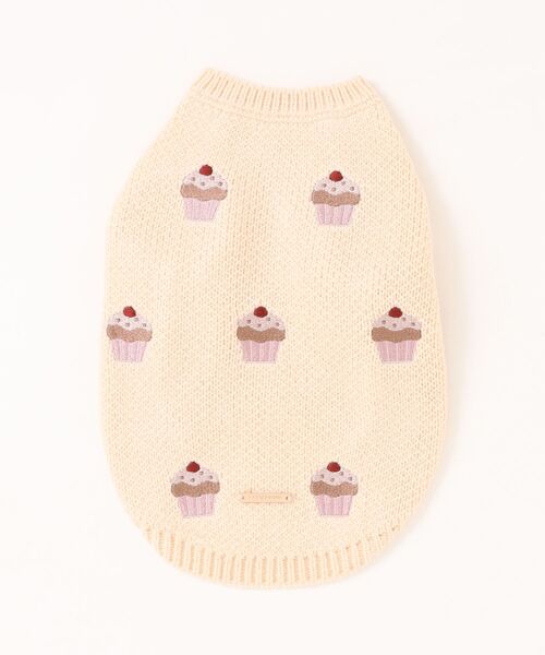 カップケーキ刺繍ニット(その他ペットグッズ)|moncheri(モンシェリ)