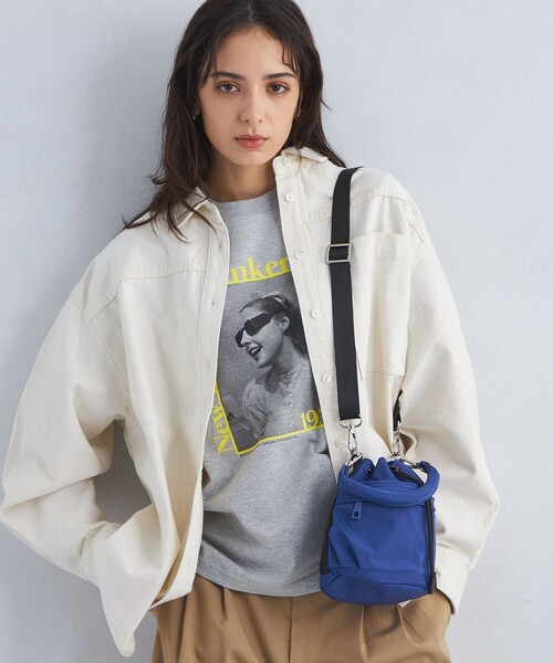 green label relaxing（グリーンレーベルリラクシング）の「MINI ハッスイ ドロスト 2WAY バッグ -はっ水-（ショルダーバッグ・レディース・ブラック/オフホワイト/ネイビー/モカ/ロイヤルブルー/ブラウン/グレー系/その他2・FREE）」の8枚目の写真