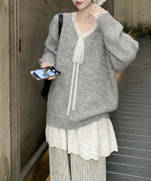 aimoha（アイモハ）の「エンブロイダリーレースキャミソールワンピース（ワンピース・レディース・ホワイト・MEDIUM/SMALL）」の4枚目の写真