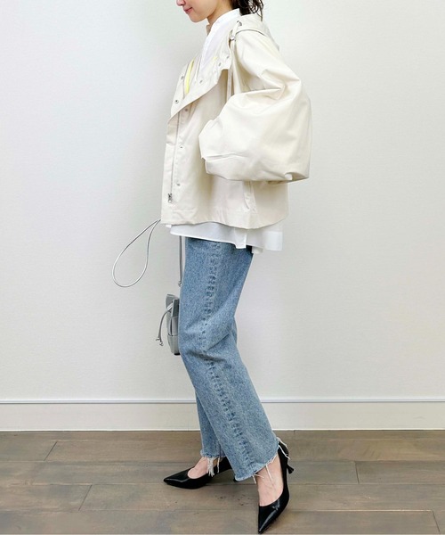 LUGIVA（ルギヴァ）の「ドルマンスリーブマウンテンパーカー（ブルゾン・レディース・ネイビー/オフホワイト・M）」の9枚目の写真