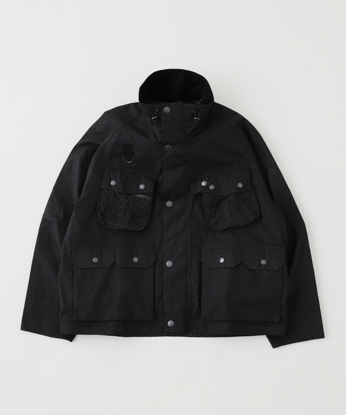 Barbour(バブアー)の「Barbour (バブアー) Heritage+ Modified Dryfly ワックスコットン ブルゾン(その他アウター・メンズ・ブラック・SMALL/MEDIUM/LARGE)」の1枚目の写真
