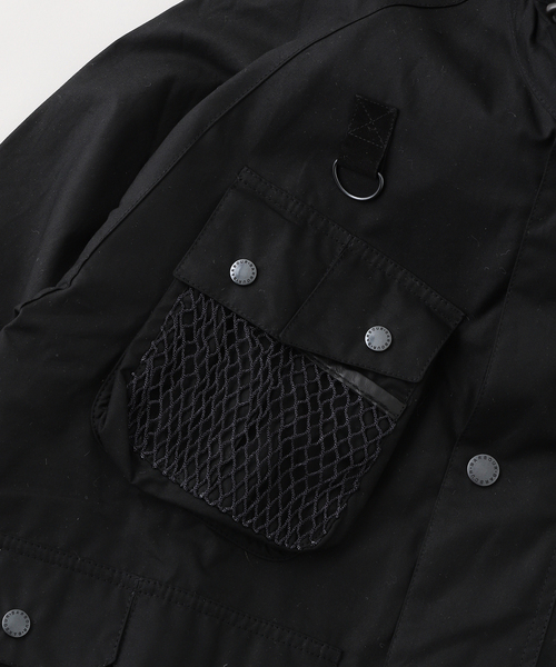 Barbour(バブアー)の「Barbour (バブアー) Heritage+ Modified Dryfly ワックスコットン ブルゾン(その他アウター・メンズ・ブラック・SMALL/MEDIUM/LARGE)」の5枚目の写真