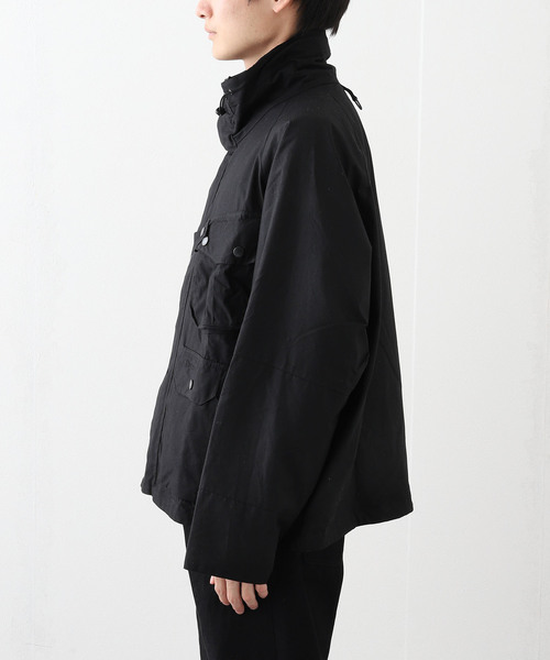 Barbour(バブアー)の「Barbour (バブアー) Heritage+ Modified Dryfly ワックスコットン ブルゾン(その他アウター・メンズ・ブラック・SMALL/MEDIUM/LARGE)」の9枚目の写真