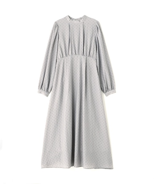 N.(N. Natural Beauty Basic)(エヌエヌナチュラルビューティーベーシック)の「透かしドットボリュームスリーブワンピース(ワンピース・レディース・グレー/ブラウン・MEDIUM)」の10枚目の写真